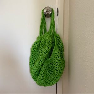 Crochet farmers market bag